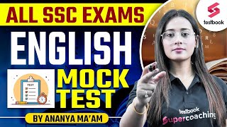 English Mock Test for All SSC Exams 2024  English में Number बढ़ने की Guarantee  By Ananya Maam [upl. by Collie]