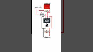 220V AC to 12V DC Convertor Circuit Without transformer shorts pbexperiment [upl. by Fina20]