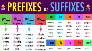 100 PREFIX and SUFFIX Words Used in Daily Conversation [upl. by Llerahc]