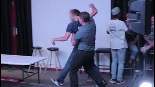 HECKLER THROWS A GLASS AT COMEDIAN  Frenchy Vs The Crowd 4 [upl. by Norrehc]