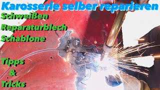 Auto Karosserie selber reparieren  Blech bauen und Schweißen  felixthemechanic [upl. by Urbannal]