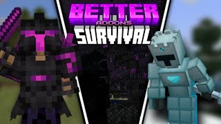 Better Survival Addons For MCPE 120 [upl. by Yart576]