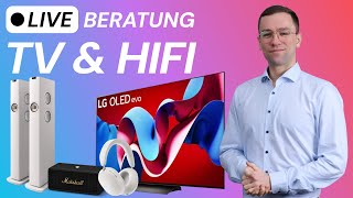 TV amp HIFI Live Beratung  Fernseher Soundbars Kopfhörer amp mehr deals [upl. by Noirred]