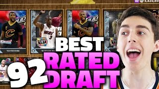 THE BEST 92 RATED DRAFT NBA 2K16 DRAFT AND PLAY [upl. by Eimarrej159]