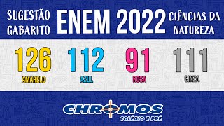 Gabarito ENEM 2022 CHROMOS  Prova Amarela Questão 126  Ciências da Natureza [upl. by Amarette304]