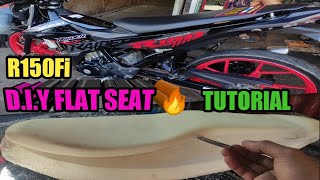 DIY FLAT SEAT R150 Fi😱 with tutorial 💯☑️ [upl. by Enilra]