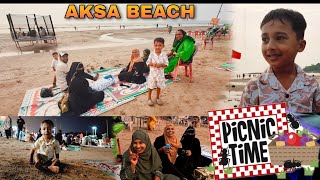 Yaha ka maza hi kuch aur hai  Aksa Beach Vlog  Family Outing mrsarfaraz [upl. by Ethbun891]