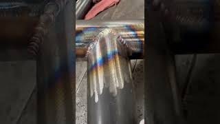 Getting some welding practice in on some chrome moly tubing [upl. by Uriiah]