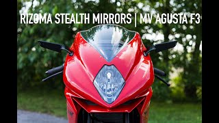 Rizoma Stealth Mirror install on MV AGUSTA F3 [upl. by Ahsimrac]