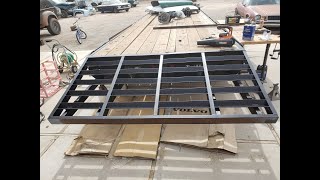 Adding the cross bars  Adding a Dovetail on a Gooseneck Trailer  PART 2 [upl. by Adoc128]