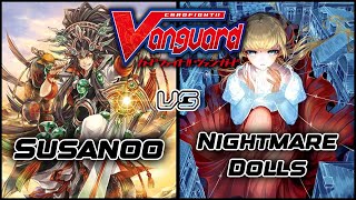 Susanoo OTT vs Nightmare Dolls Pale Moon  Cardfight Vanguard Premium [upl. by Aidnac]