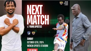 Young Apostles vs Hearts of Oak Team News Aboubakar Ouattara prematch  goalscoring amp More [upl. by Knut]