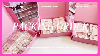 studio vlog 21  packing order asmr  handmade jewelry  no music  no talking  asmr video [upl. by Ofilia]