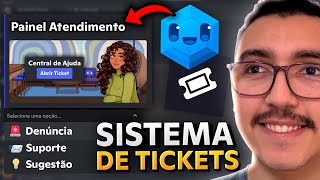 Como fazer PAINEL DE TICKET PROFISSIONAL com Ticket Tool e Sapphire no Discord [upl. by Tilda547]