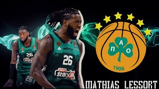 Mathias Lessort ● Crazy Dunks with Panathinaikos 4K [upl. by Nilo654]