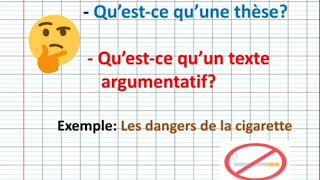 Le texte argumentatif une explication claire et facile de A à Z [upl. by Hartnett910]