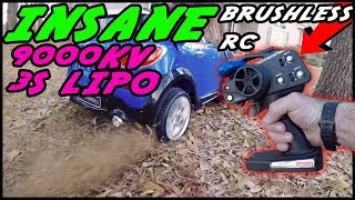 BRUSHLESS RC POWER WHEELS ITS FAST [upl. by Mehs]