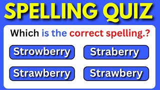 CAN YOU FIND THE CORRECT SPELLING 99 CANNOT [upl. by Nimrahc476]