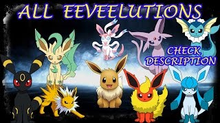 EEVEELUTIONS ALL FORMS ROBLOXPROJECT POKEMON [upl. by Tiemroth]