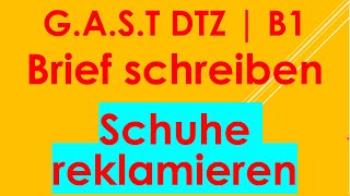 GAST DTZ B1 Briefe schreiben Prüfung B1 Neu 2024 [upl. by Enawtna]