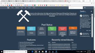 Ethereum mining on EtherMine pool using NiceHash Legacy software [upl. by Sandi]