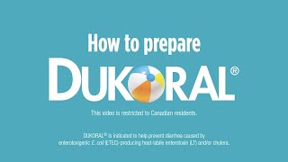 How to prepare DUKORAL® [upl. by Eneles]