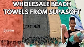 How to Customize Wholesale Beach Towels From SupaSoft  Unboxing New Business Accessories [upl. by Amitie]