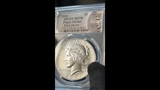 2024 Morgan amp Peace Silver Dollar 2Coin Set PCGS MS 70 FS Unveiled [upl. by Tima]