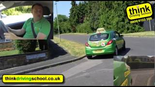 Reversing Around a Corner Manoeuvre  Think Driving School [upl. by Eadahc]