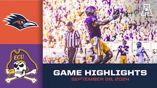 Game Highlights UTSA vs East Carolina September 28 2024 [upl. by Alesram693]