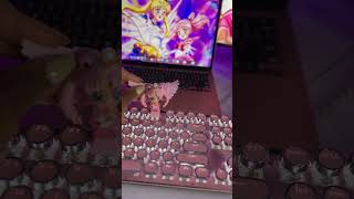 New key cap 🩷💜 keyboard keycaps gaming gamingchannel gamingvideos games sailormoon anime [upl. by Naerb]