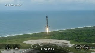 SpaceX Nails Landing of Reusable Rocket on Land [upl. by Targett]