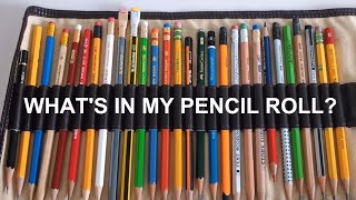 WHATS IN MY PENCIL ROLL  Everyday Carry Pencils [upl. by Eziechiele]