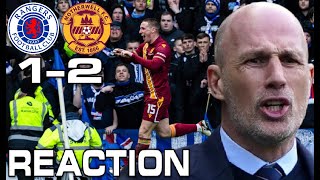 GERS MELTDOWN FANS REACT TO RANGERS LOSING AT IBROX AGAINST MOTHERWELL RANGERS SPFL [upl. by Yruy]