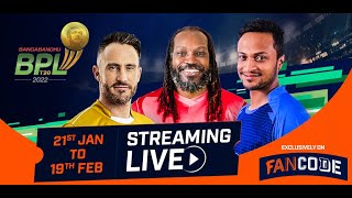 Bangladesh Premier League 2022  Streaming Live  Exclusively on FanCode [upl. by Imeaj]