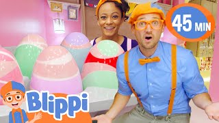 Blippi and Meekah Find GIANT Surprise Eggs  Blippi amp Meekah Challenges and Games for Kids [upl. by Magocsi130]