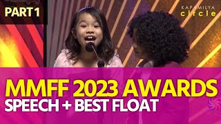 MMFF 2023 Awards Night  Speech  Best Float winner [upl. by Pelagia]