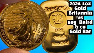 1oz 2024 gold Britannia  50g baird amp co bar 📦 couple of new special additions gold costco [upl. by Pascia]