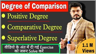 Degree of Comparison Positive Comparative amp Superlative Degree in English grammar Degree in Eng [upl. by Uriah520]