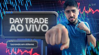 DAY TRADE AO VIVO  Lucrando em DÃ“LARES Live174 [upl. by Ursal688]