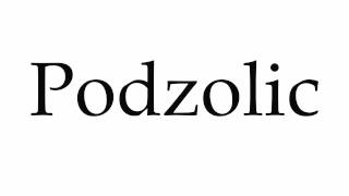 How to Pronounce Podzolic [upl. by Nelda276]