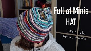 knitting pattern Full of Minis Hat by Barbara Nalewko ❤︎ Christmas Advent Calendar Hat [upl. by Enitsuga728]