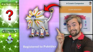 How to get Solgaleo amp Lunala Cosmic Companion Research Completed Pokémon GO [upl. by Riem592]