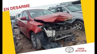 Repuestos TOYOTA YARIS 20142016 En Desarme [upl. by Ruella806]