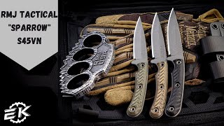 RMJ Tactical Sparrow Fixed Blade S45VN Knife [upl. by Eskill]