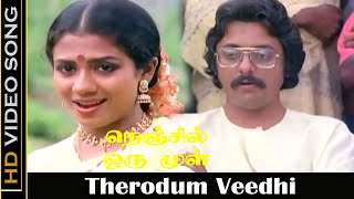 Therodum Veedhi Song  Nenjil Oru Mull Movie  Prathap Pothan  Poornima Bhagyaraj  Old Songs  HD [upl. by Renita687]