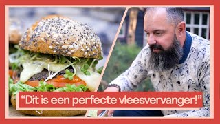 Portobelloburgers met raclettekaas 1  Buiten koken met Ramon [upl. by Mirth174]