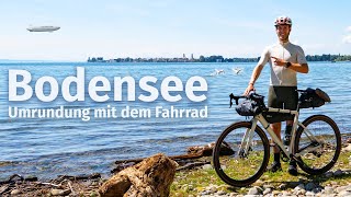 BodenseeUmrundung mit dem Rad Geniale 3LänderRadtour 300 KM Bikepacking Bodensee Radweg [upl. by Dasha]