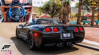 600HP Corvette Z06 2002  Foza Horizon 5  Thrustmaster T150 Steering Wheel Gameplay [upl. by Grunenwald]