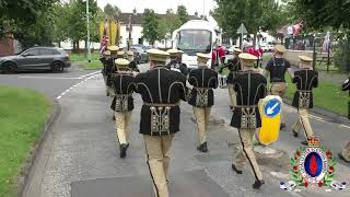 North Ballymena Protestant Boys FB  Cloughfern Young Conquerors FB Parade 170824 [upl. by Frances]